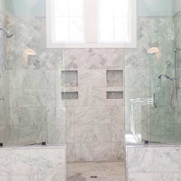 Renovated bathroom — commercial & industrial building contractors in Chartlottesville, VA
