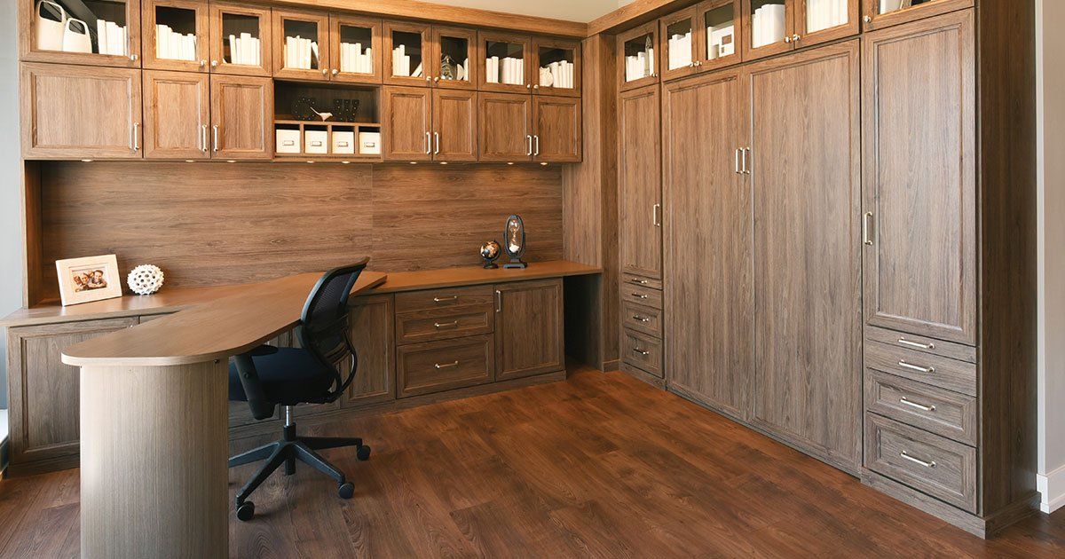 Cocoa Bean Custom Home Office System