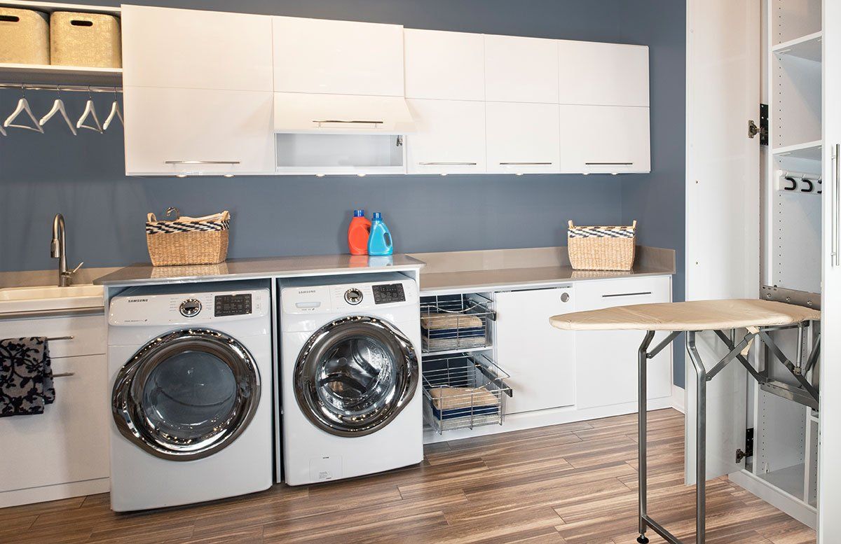 Custom Laundry and Kitchen Cabinets