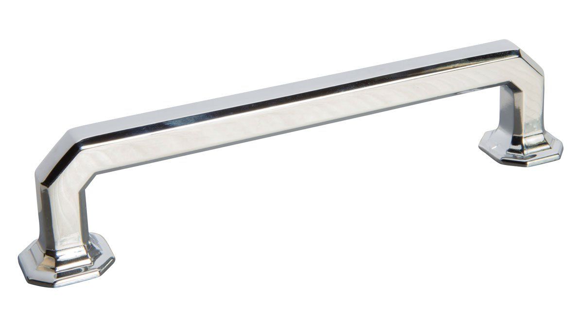 A chrome handle is shown on a white background.