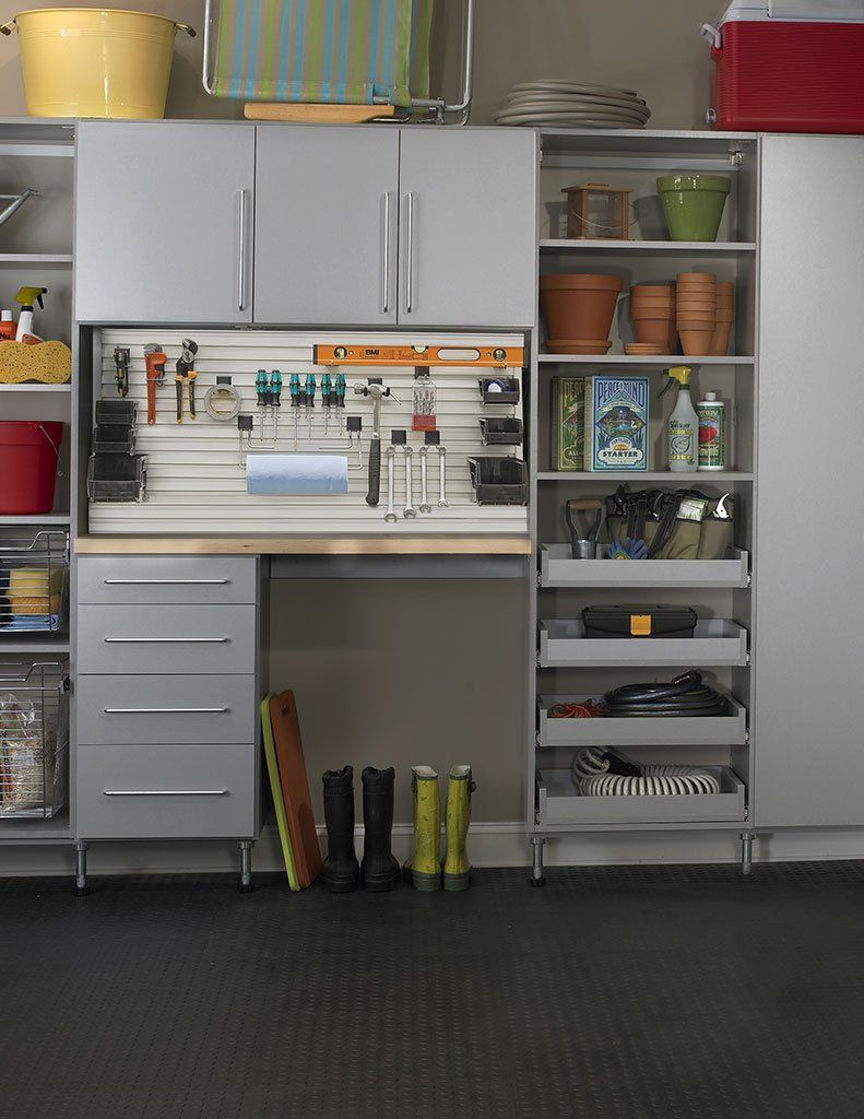 Granite Custom Garage Storage Cabinet