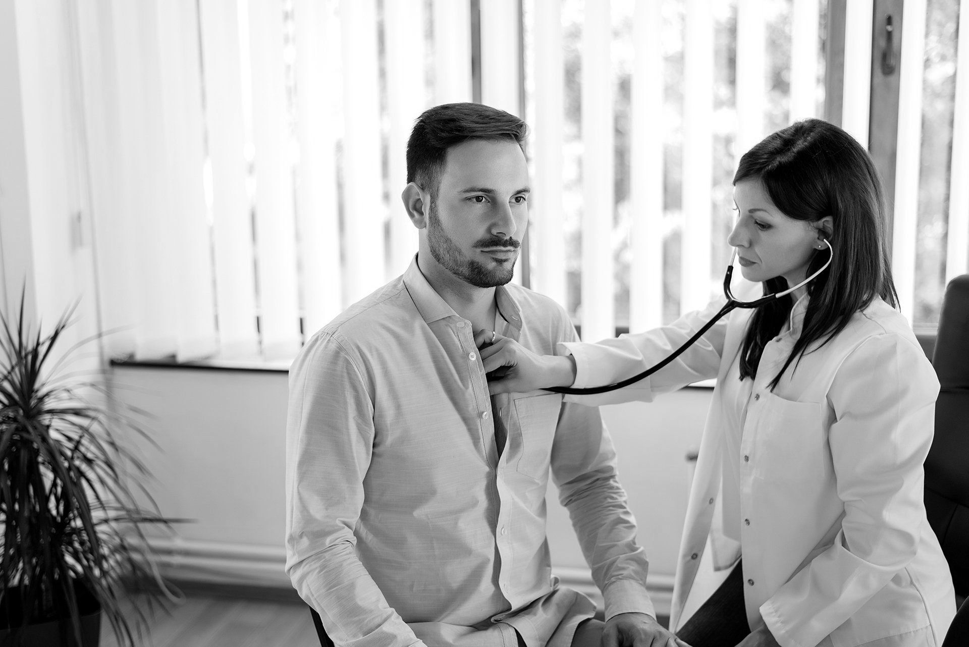 Man Undergoing DOT Physical Examination