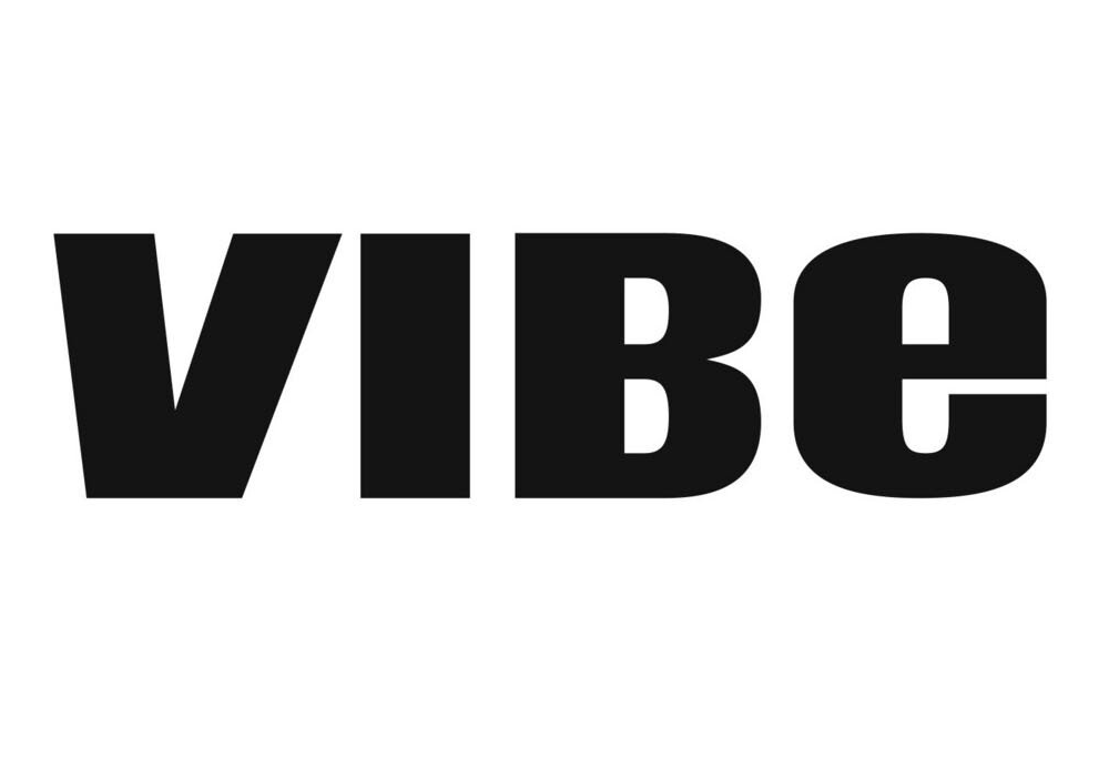 The word vibe is written in black on a white background.