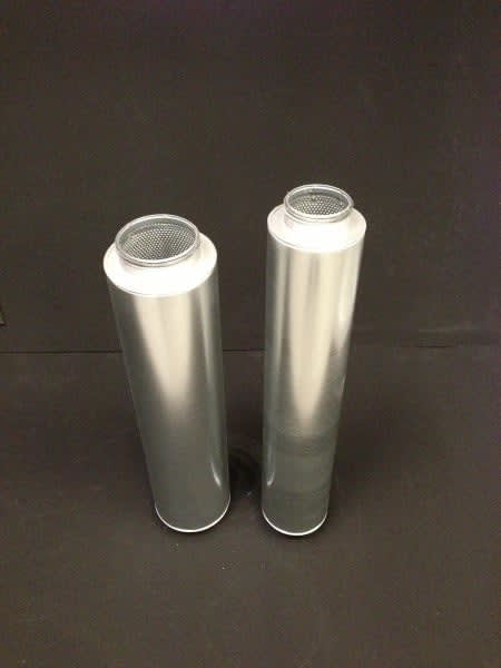 two metal cylinders