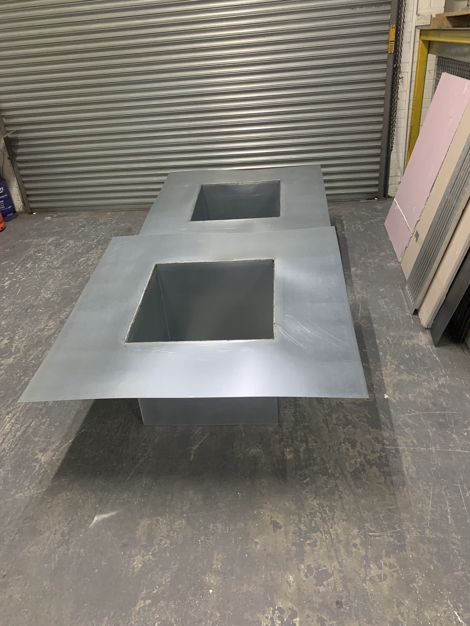 two large square ducts