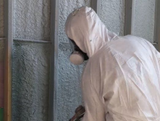 Pole Barn spray foam insulation