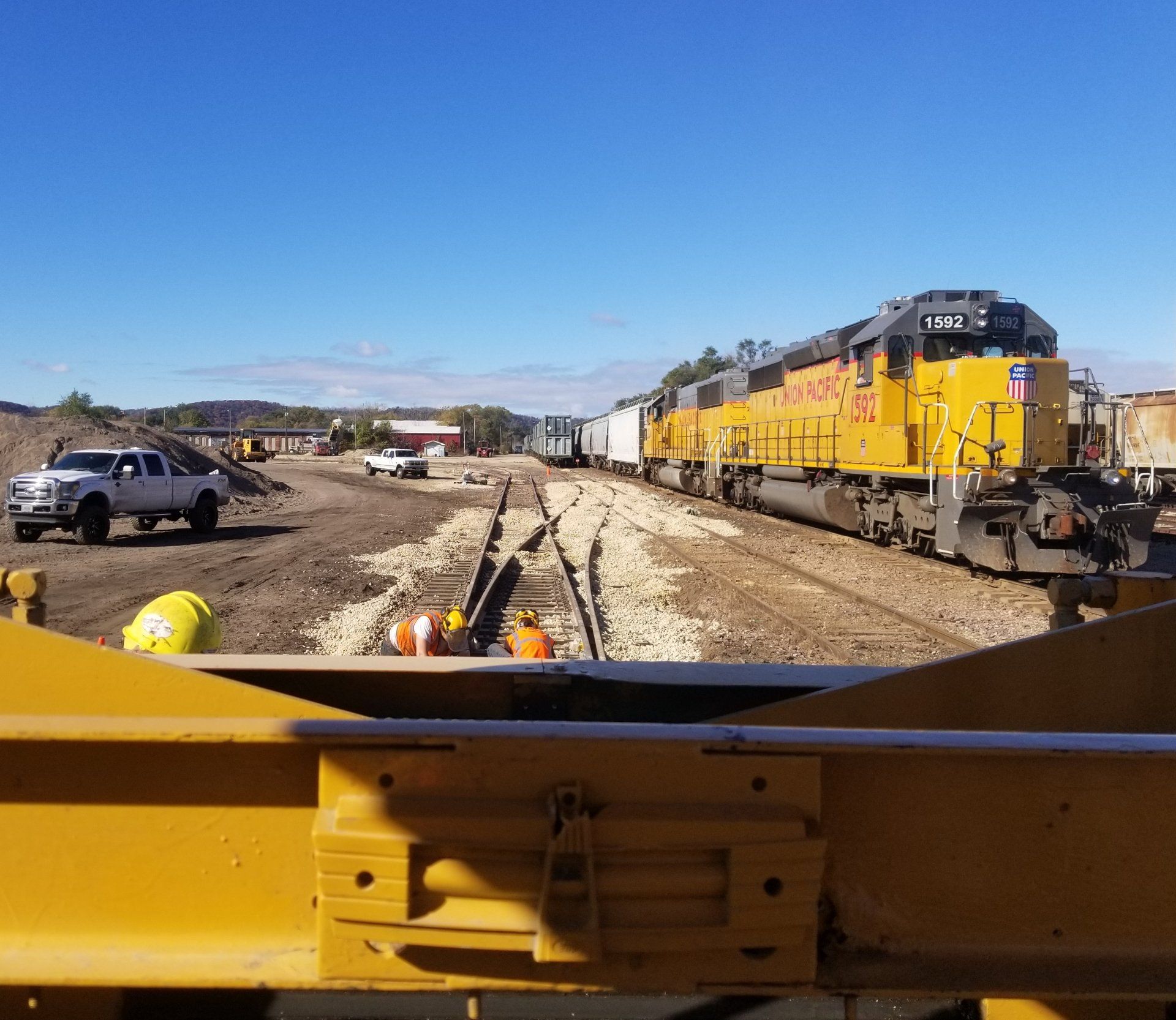 Railroad rail repair in Sparta, WI