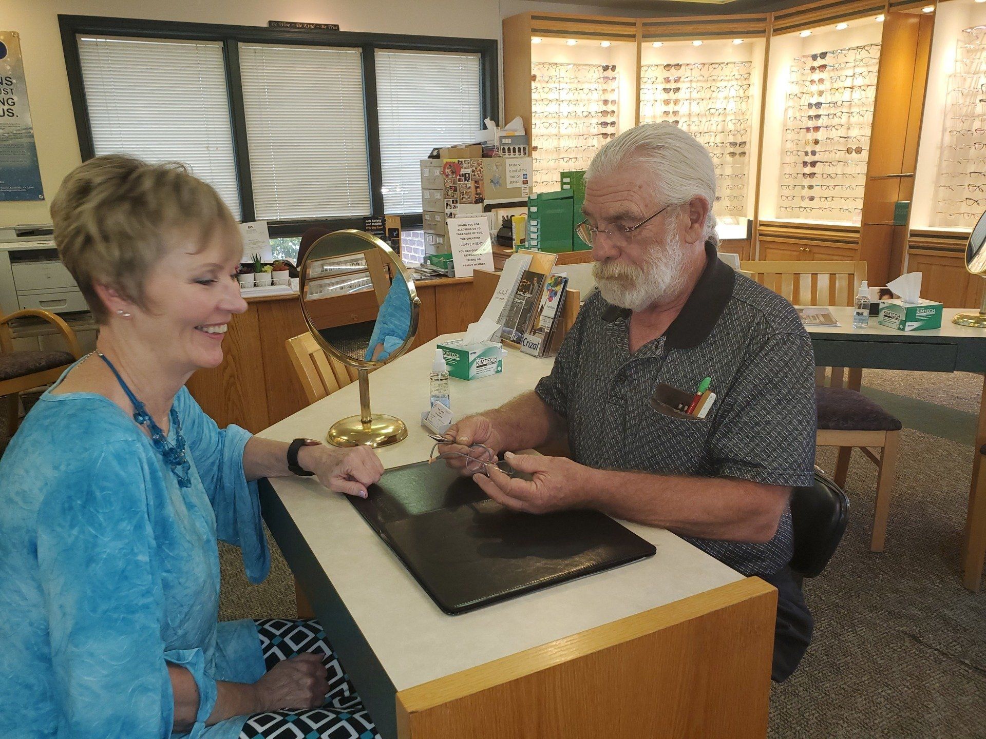 Sports Vision Test – Specialists Having a Business Meeting in Farmville, VA A man who receives eye treatment in Prince Edward County, VA