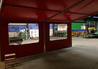 voortent autocross aanhanger