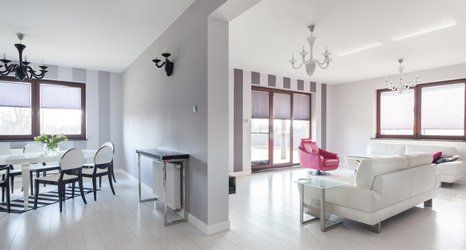 white living room