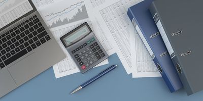 Office Documents, Ring Binders, Laptop, Pen, And Calculator | Boulder, CO | Thomas Healy, CPA