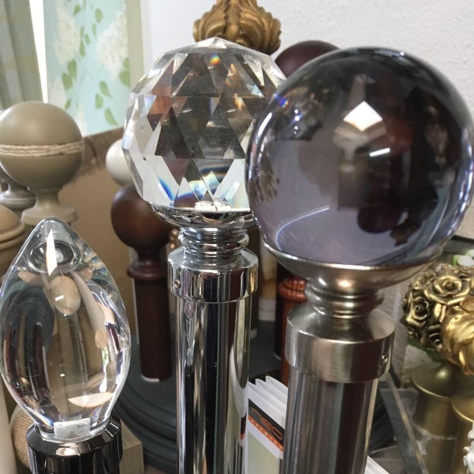 Neo poles have a wide range of finials Neo poles have a wide range of finials