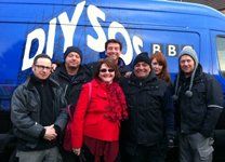 Ann with DIY SOS team Ann with DIY SOS team