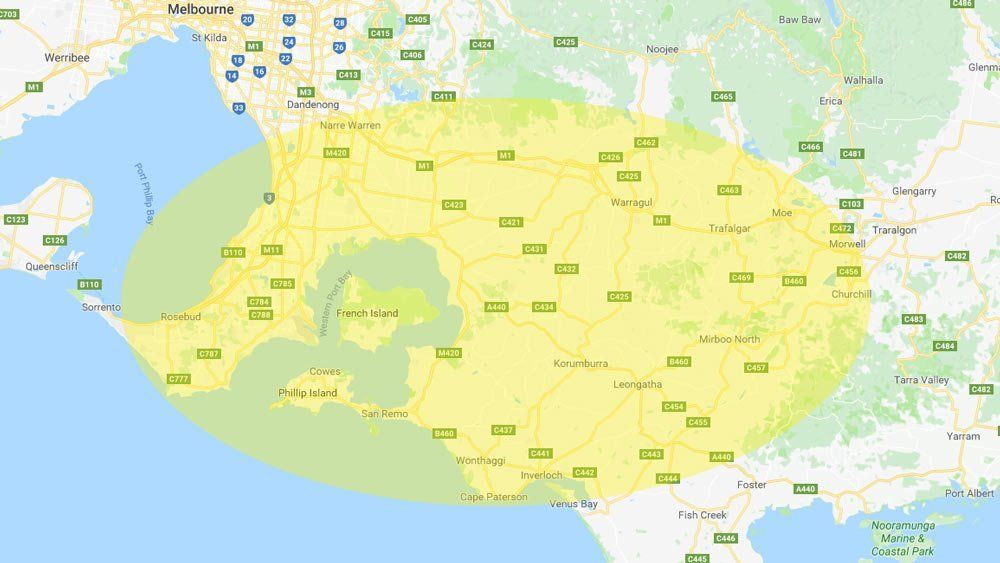 Service area map 1