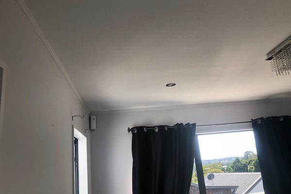 newly painted wall