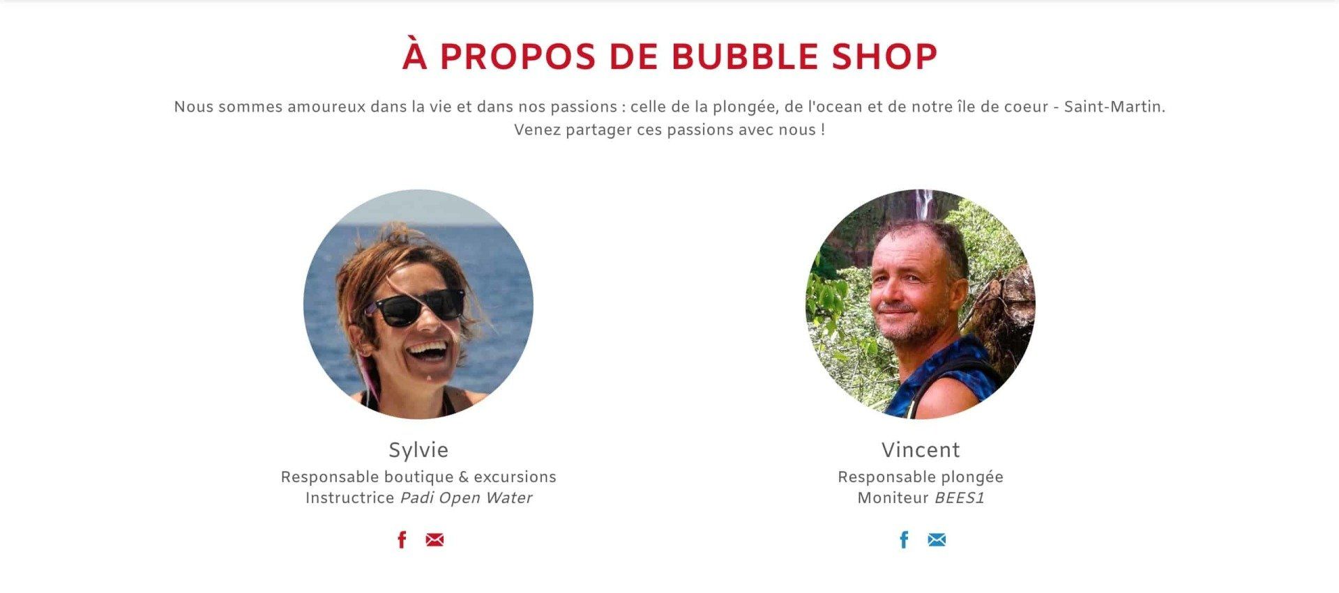 Sylvie et Vincent, propriétaires de Bubble Shop