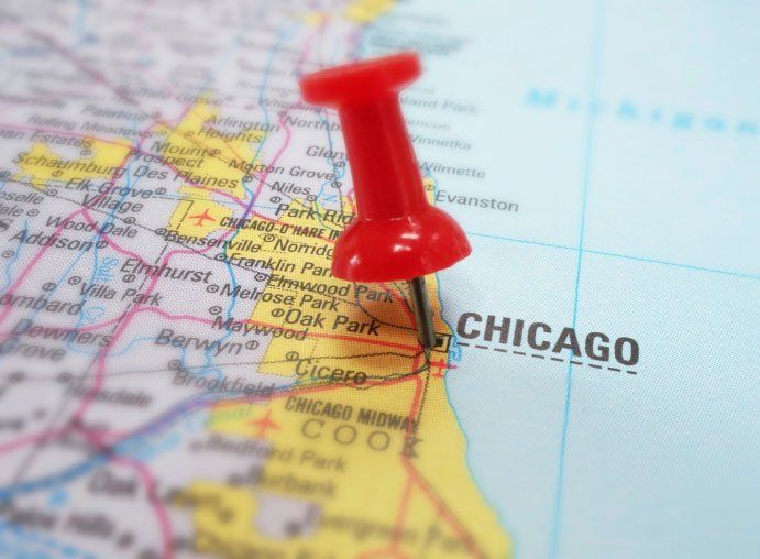 Map of Chicago – Garage Door Service in Mundelein, IL. Map of Chicago – Garage Door Service in Mundelein, IL.