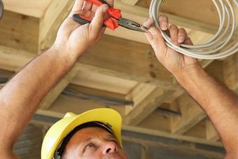 Electrician at work—Kirsch Electric Inc in Sequim, WA