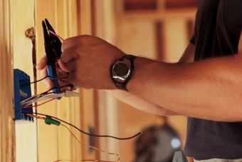 Electrician working—Kirsch Electric Inc in Sequim, WA