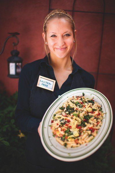 waitress at Mama's Cafe Baci