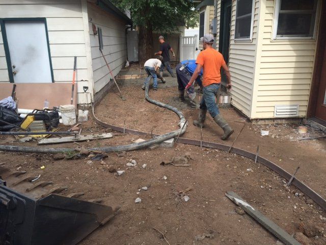 Limited Access Concrete Pour with pump -2 -