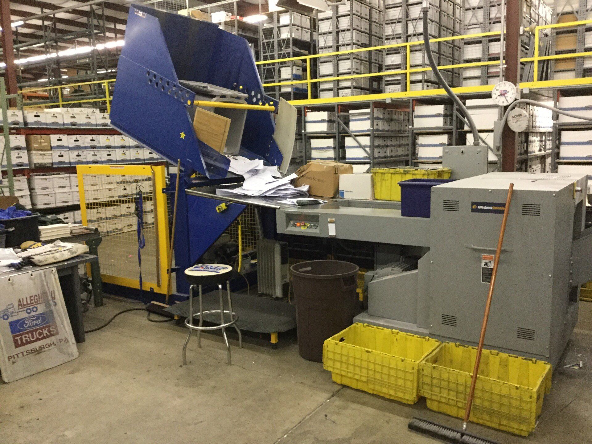 Shredded Paper – Brockport, PA – Archives Management Warehouse Shredded Paper – Brockport, PA – Archives Management Warehouse
