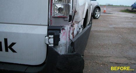 Damaged car