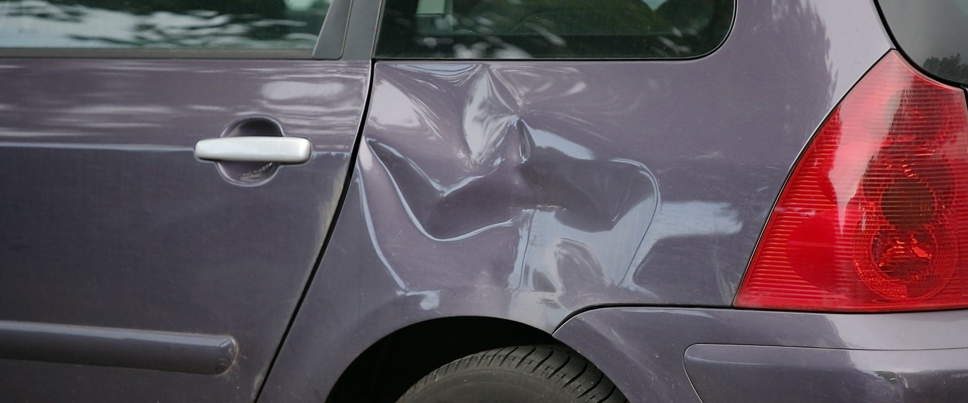 A car with dents