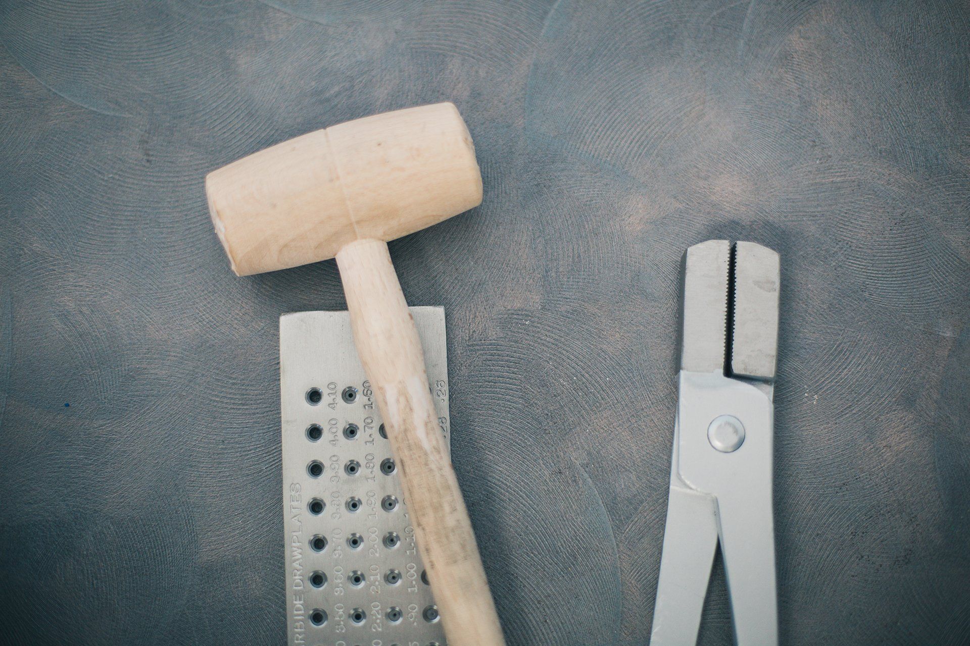 Jewellery making tools at GMW Jewellery in Marlborough, NZ