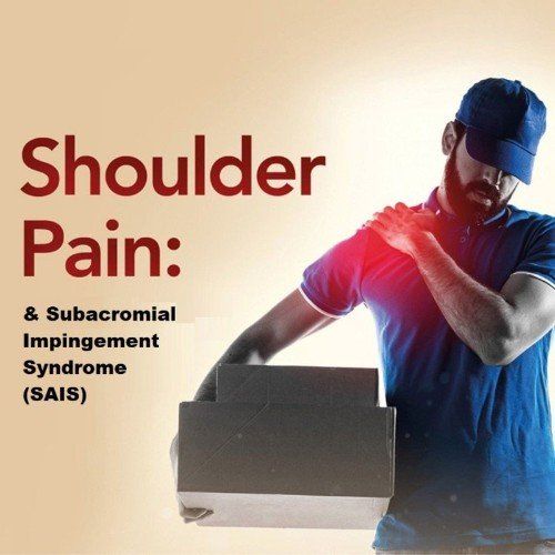 man with shoulder pain