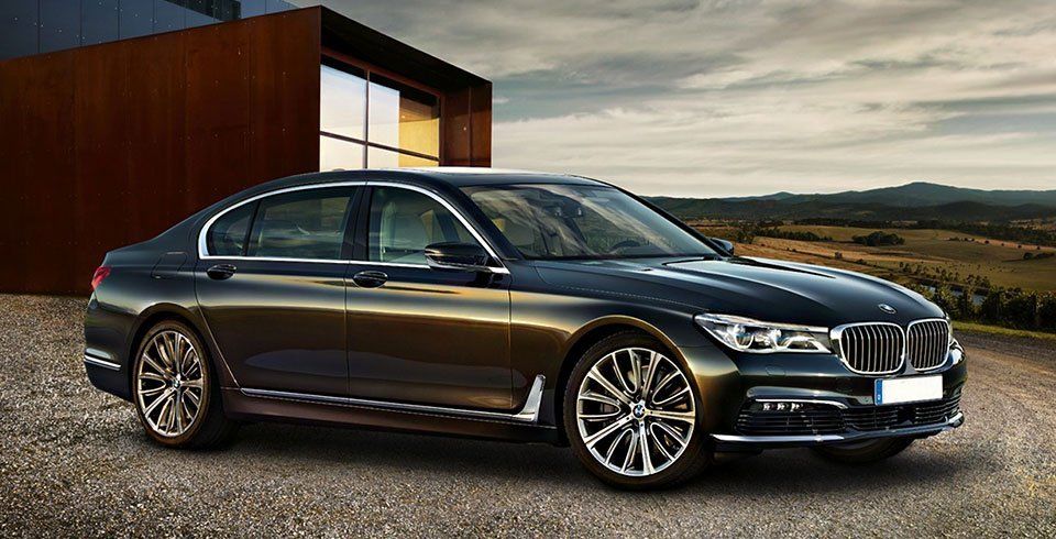 parked BMW car