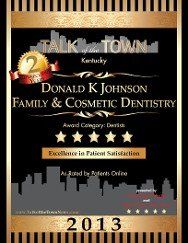 Award, Family Dentist, London, Kentucky, KY Award, Family Dentist, London, Kentucky, KY