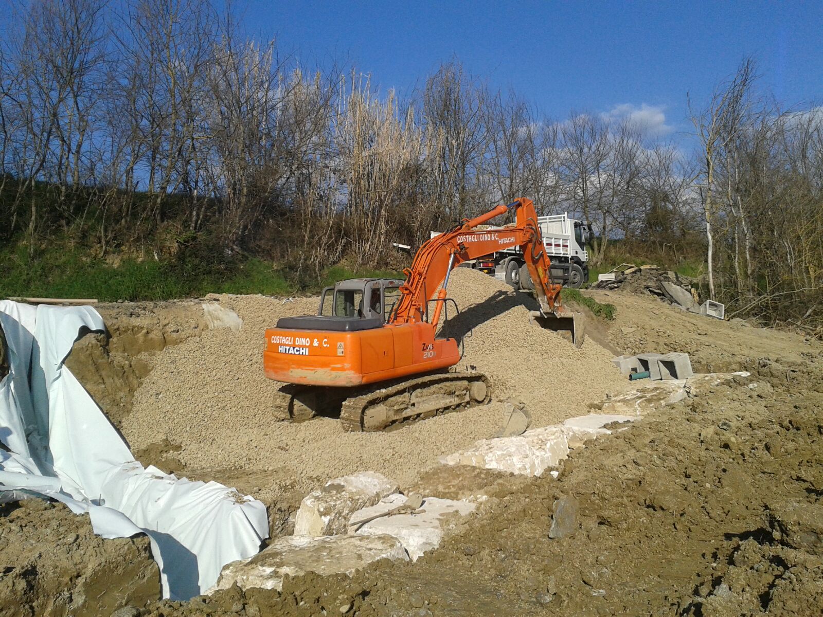 scavatore all'opera