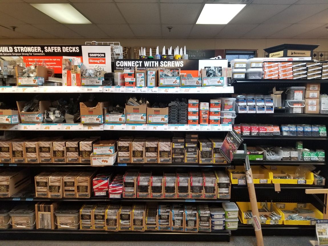 Hangers, screws, nuts and bolts