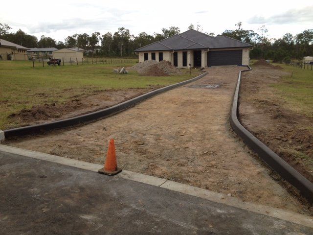 unfilled driveway