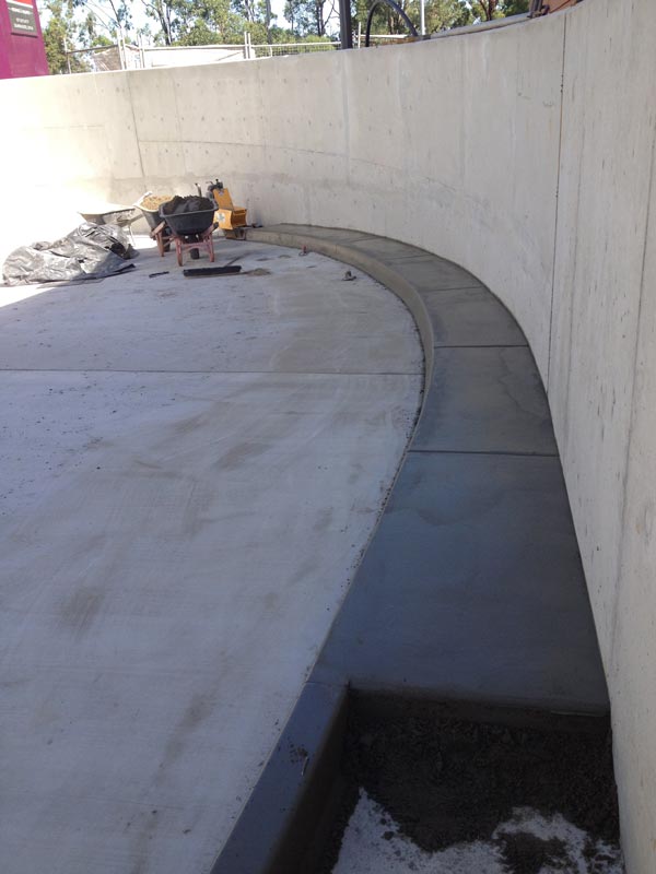 grey carpark ramp infill