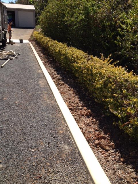 long gravel driveway