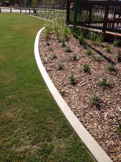 white garden kerb