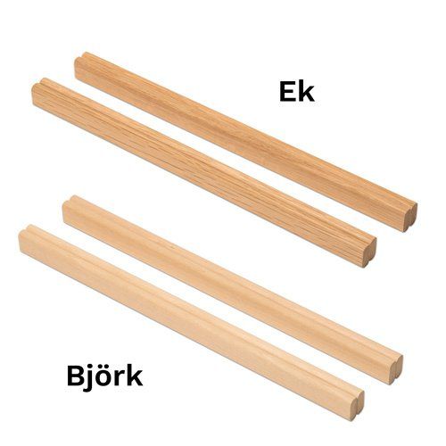 Posterhängare olika träslag