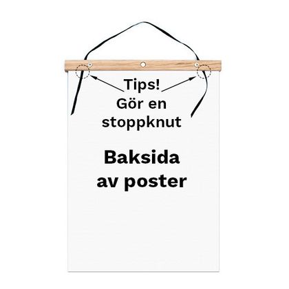 Posterhängare Retro montage av band