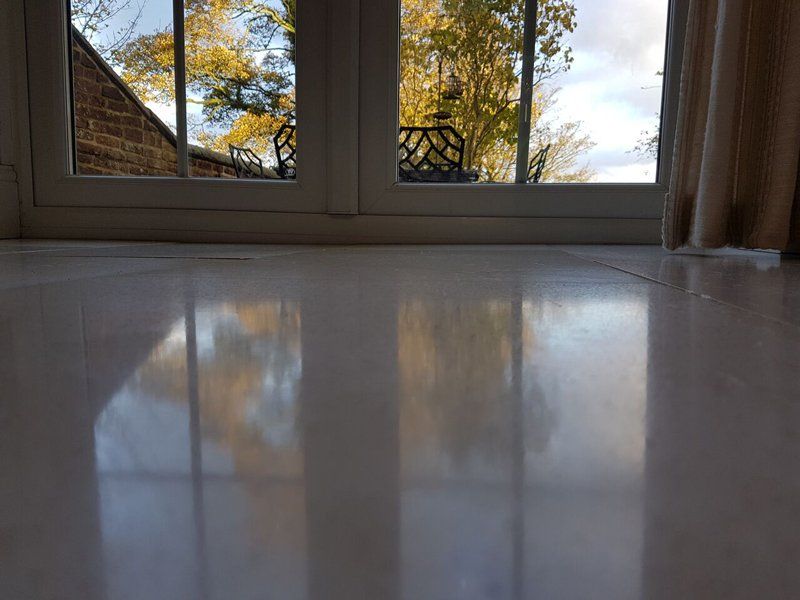 Limestone floor polishing