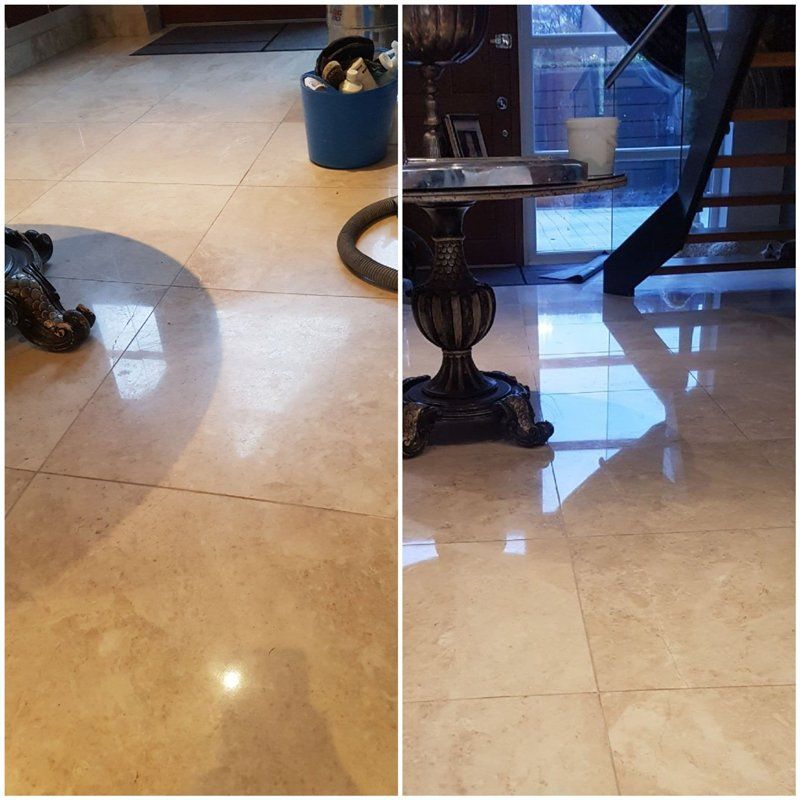 marble tiles polishing, cleaning