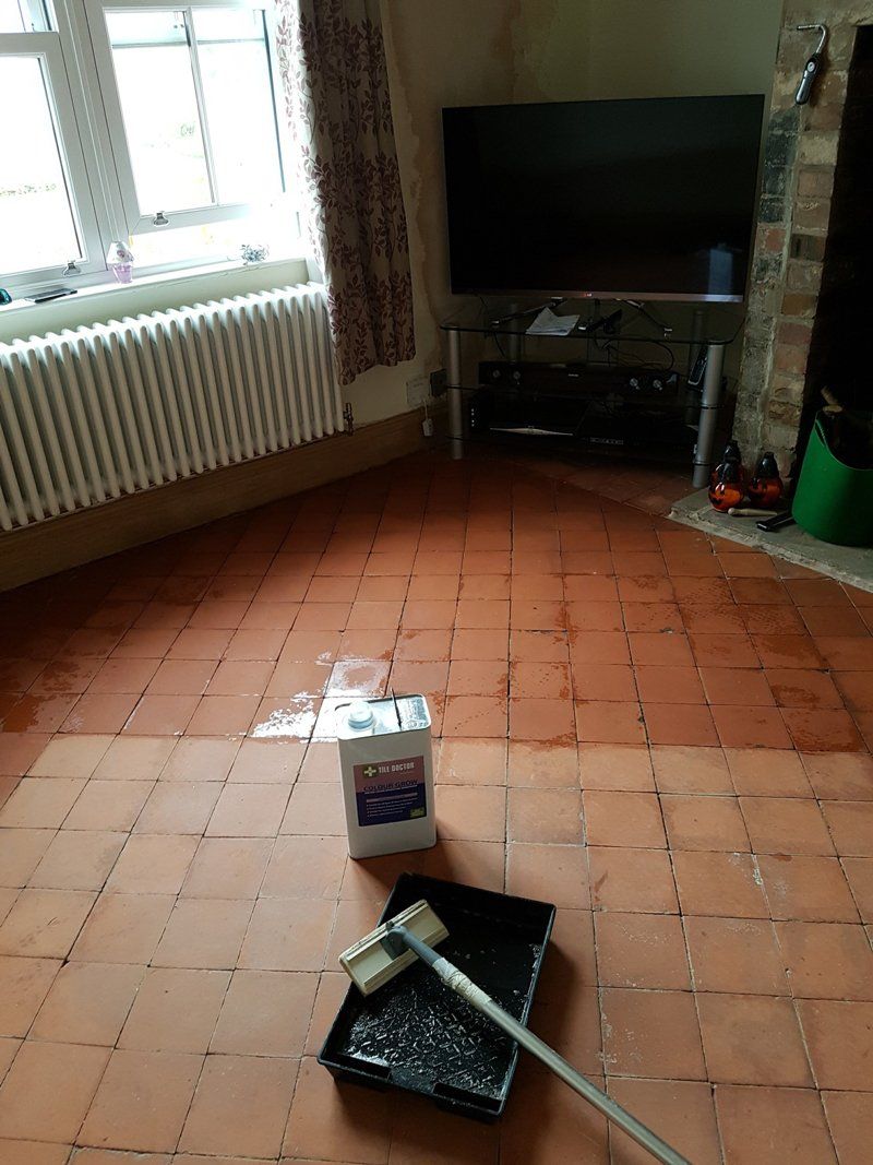 Quarry tiles sealing