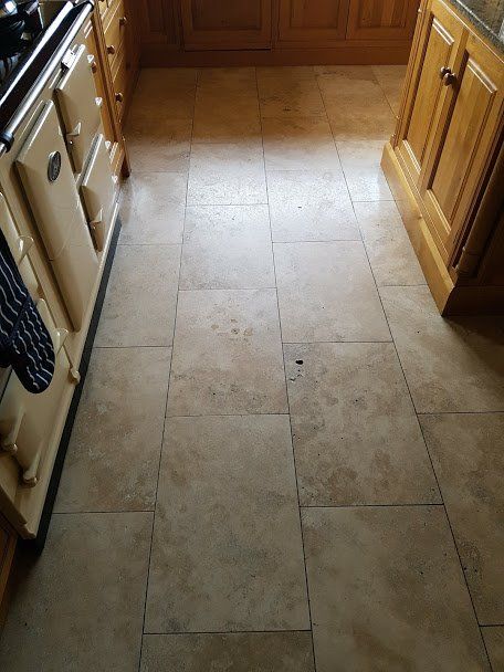 Travertine Floor Polishing