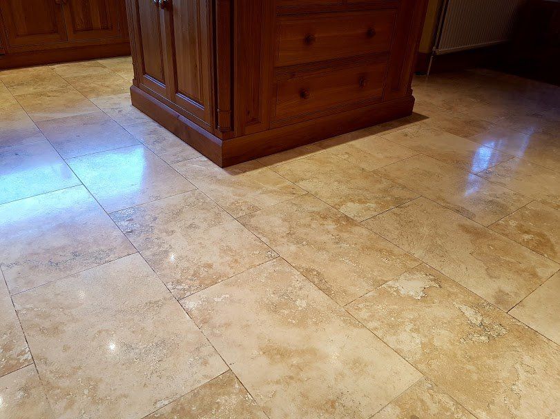 Travertine Tiles Polishing