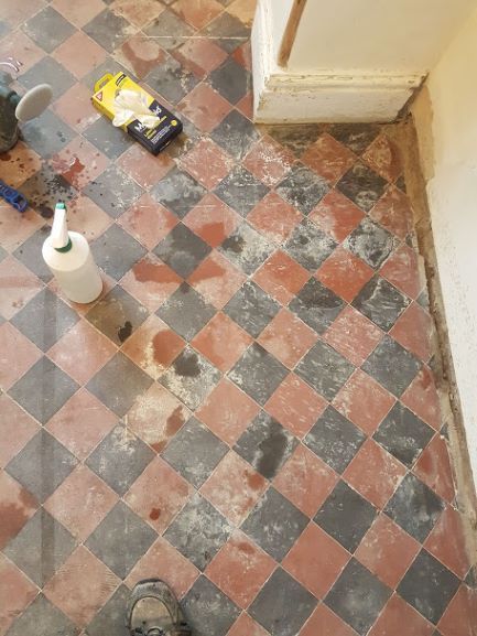 Victorian Tiled Floor Cleaning