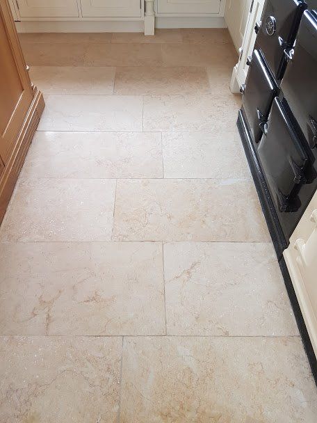 Worn Travertine Floor