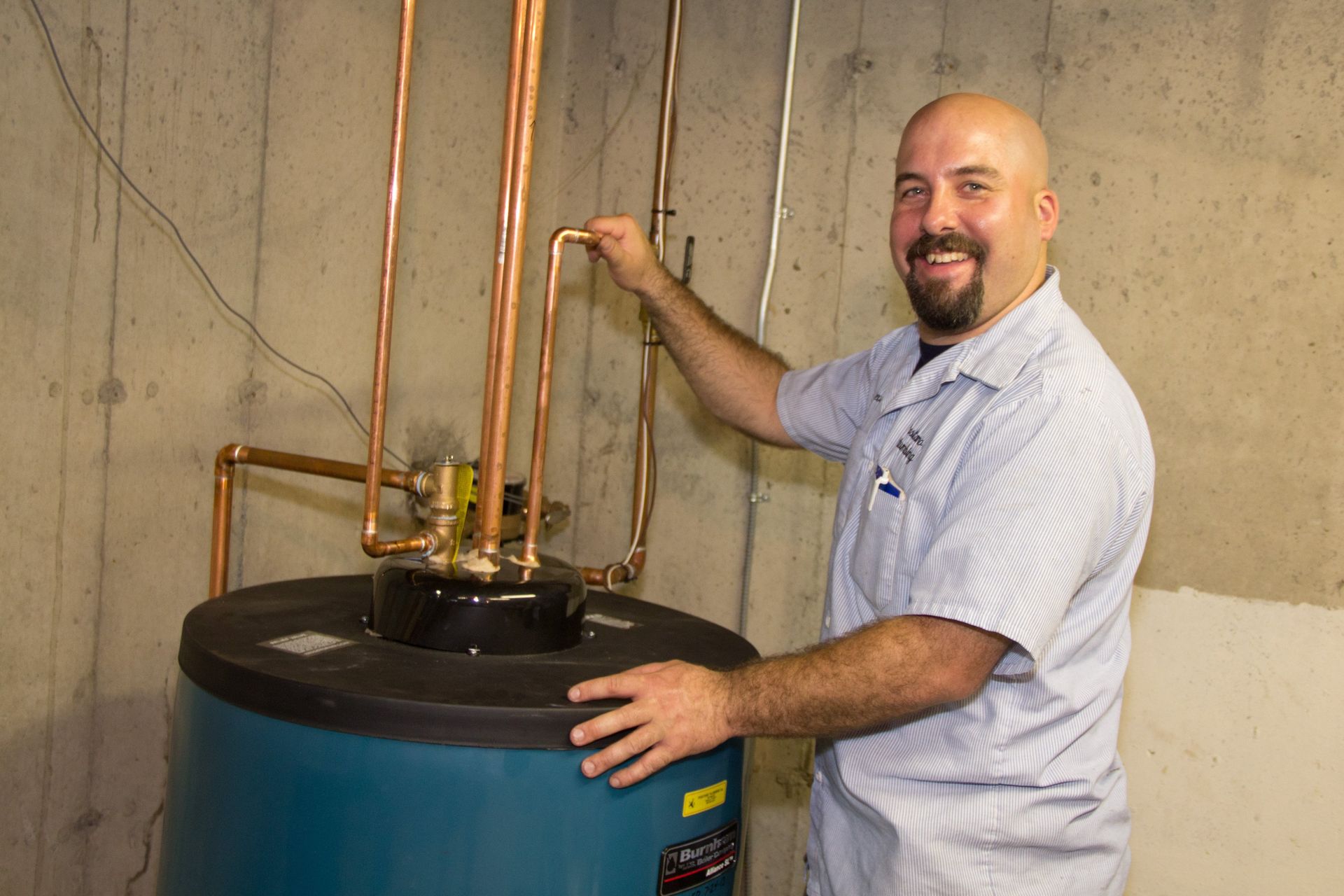 Residential plumbing services in a kitchen in Bristol, CT