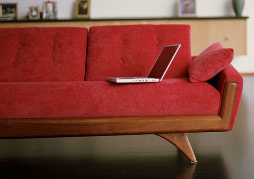 Computer on sofa to contact Upholstery in Wellington