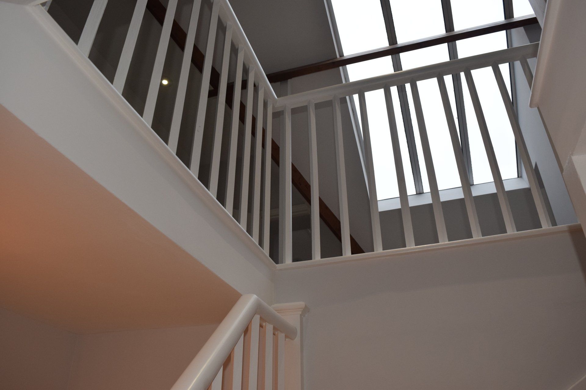 redecorated hallway and staircase to attic room in Gloucester